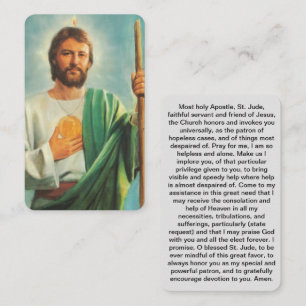 Carte de prière St. Jude : Gabi après les heures