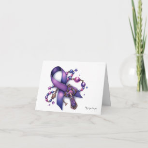 Carte de prière sur le cancer pancréatique personn