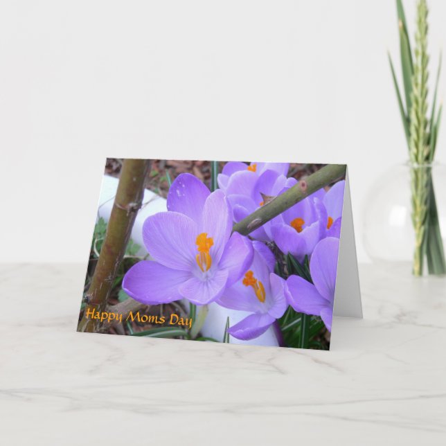 Carte de printemps de la fête des mères (Devant)