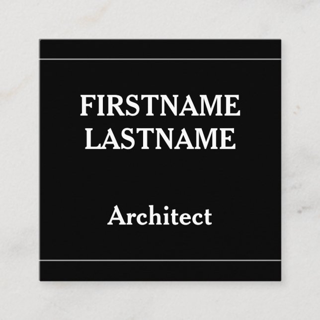 Carte de profil Architect (Devant)