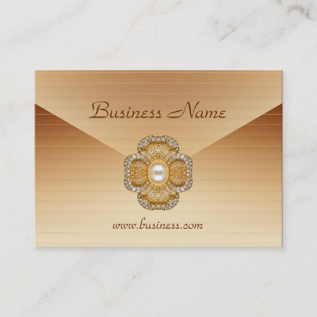 Carte de profil Bijou de crème de café d'affaires (Devant)