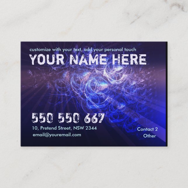 Carte de profil BlueBubbles (Devant)