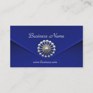 Carte de profil Business Rich Blue Velvet Pearles 