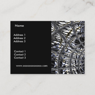 Carte de profil Business Silver Weight Black