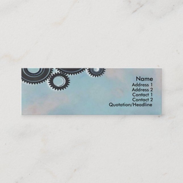 Carte de profil Cogs (Devant)