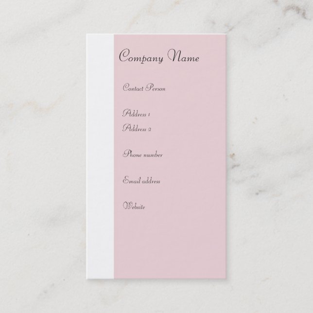 Carte de profil de ballet - Deux côtés (Devant)