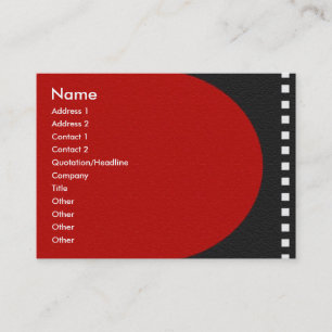 Carte de profil de bande de film négative