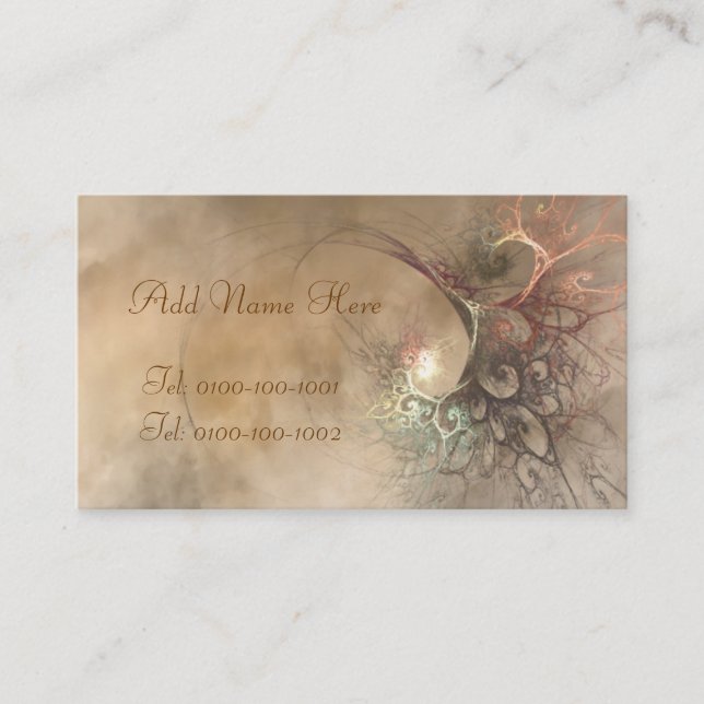 Carte de profil de bouquet de fractale (Devant)