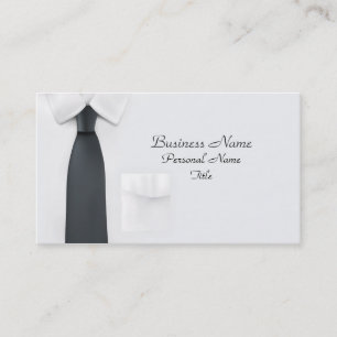 Carte de profil de chemise d'homme d'affaires