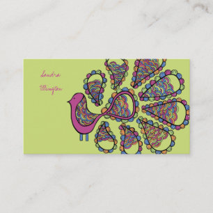 Carte de profil de commerce de mode de Bohême
