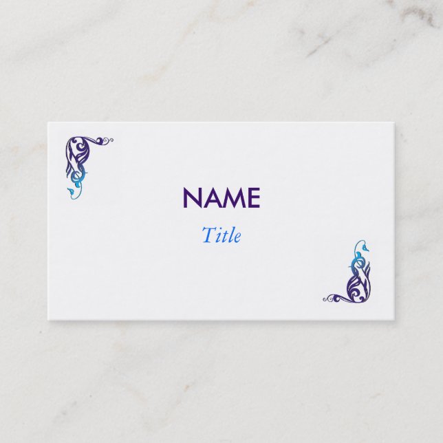 Carte de profil de concepteur (Devant)