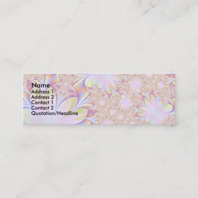 Carte de profil de Daisey de fractale (Devant)