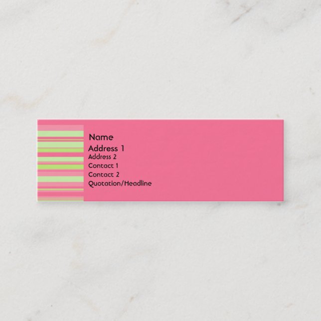 Carte de profil de fraise et de kiwi (Devant)