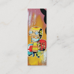 Carte de profil de garçon de casque