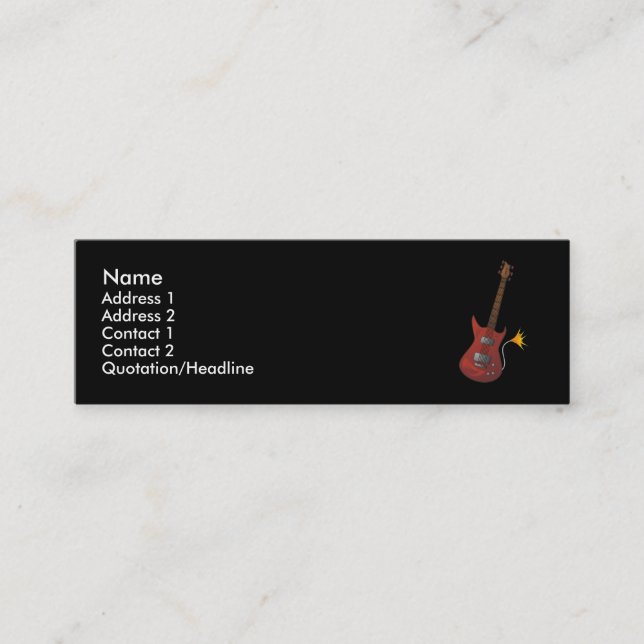 Carte de profil de guitare (Devant)