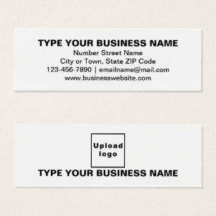 Carte de profil de marque d'entreprise sur mini-ca