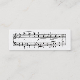 Carte de profil de notes musicales