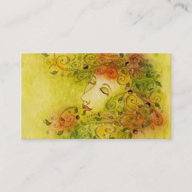 Carte de profil de nymphe d'automne (Devant)