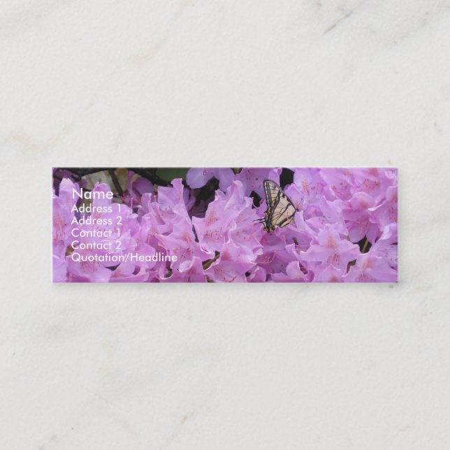 Carte de profil de papillon (Devant)