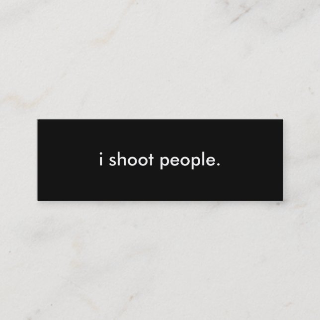 Carte de profil de photographie (Devant)