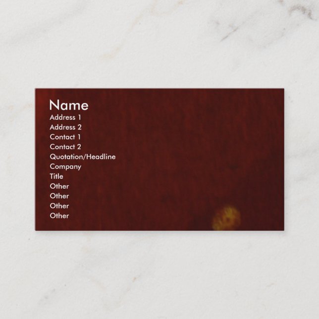 Carte de profil Deep Red (fabric) (Devant)