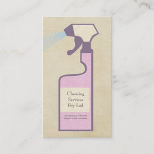 Carte de profil d'entreprise du service de nettoya
