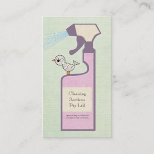 Carte de profil d'entreprise du service de nettoya