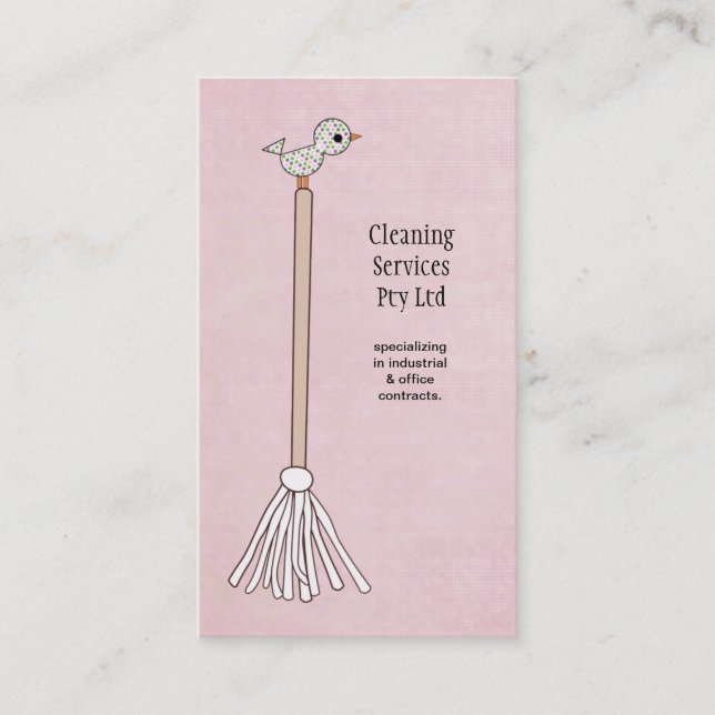 Carte de profil d'entreprise du service de nettoya (Devant)