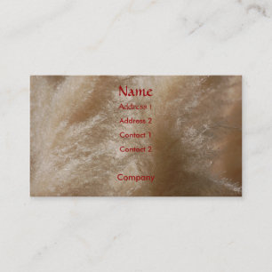 Carte de profil d'herbe sauvage