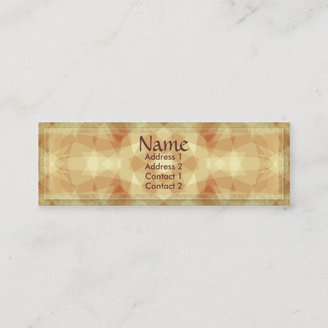 Carte de profil Diamants géométriques (Devant)