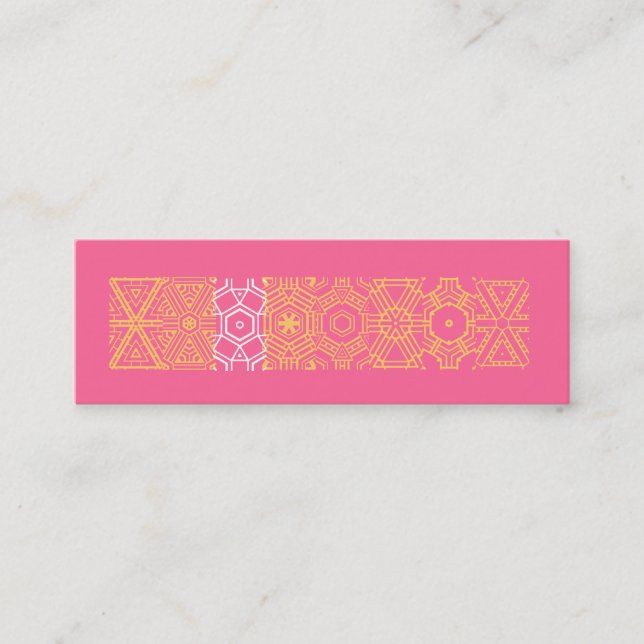 CARTE DE PROFIL D'IMPRESSION CHIC (Devant)