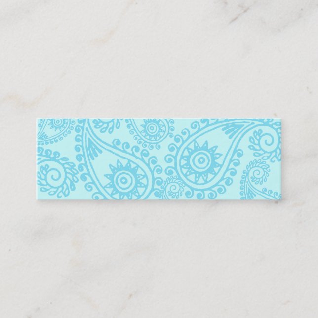 CARTE DE PROFIL D'IMPRESSION INDIENNE (Devant)