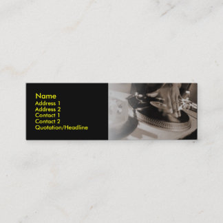 Carte de profil du DJ