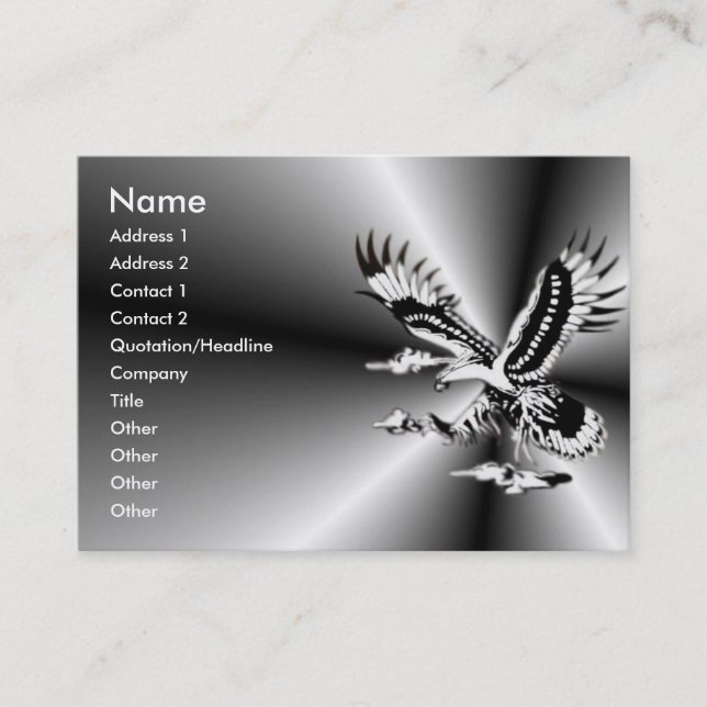 Carte de profil Eagle (Devant)