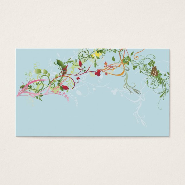 Carte de profil feuille (Devant)