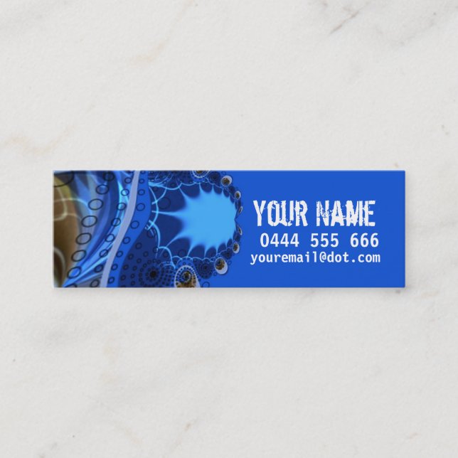 Carte de profil fractale (Devant)