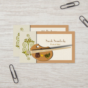 Carte de profil graphique Palette Artistes