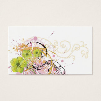 Carte de profil Grungy flowers