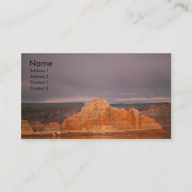 Carte de profil Lake Powell (Devant)