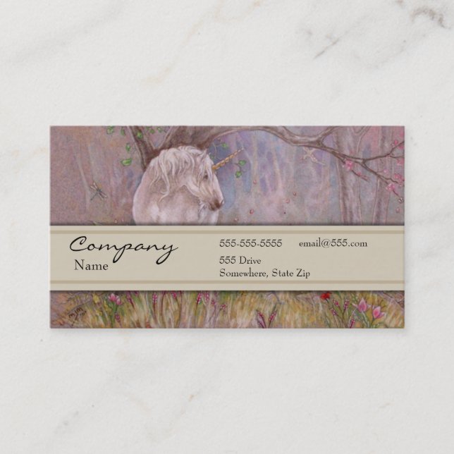 Carte de profil - licorne (Devant)