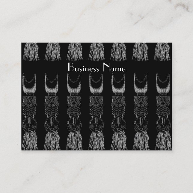 Carte de profil Masques africains Vintages (Devant)