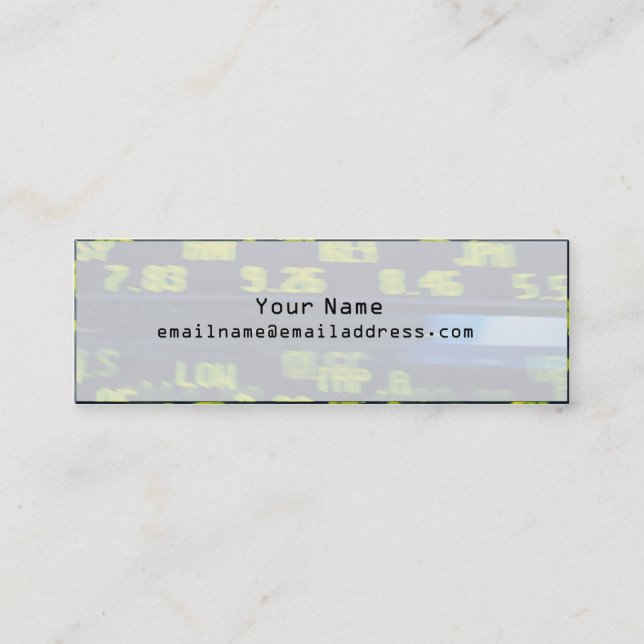 Carte de profil mince - NYSE (Devant)