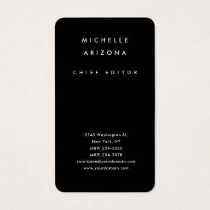 Carte de profil moderne minimaliste Black Professi