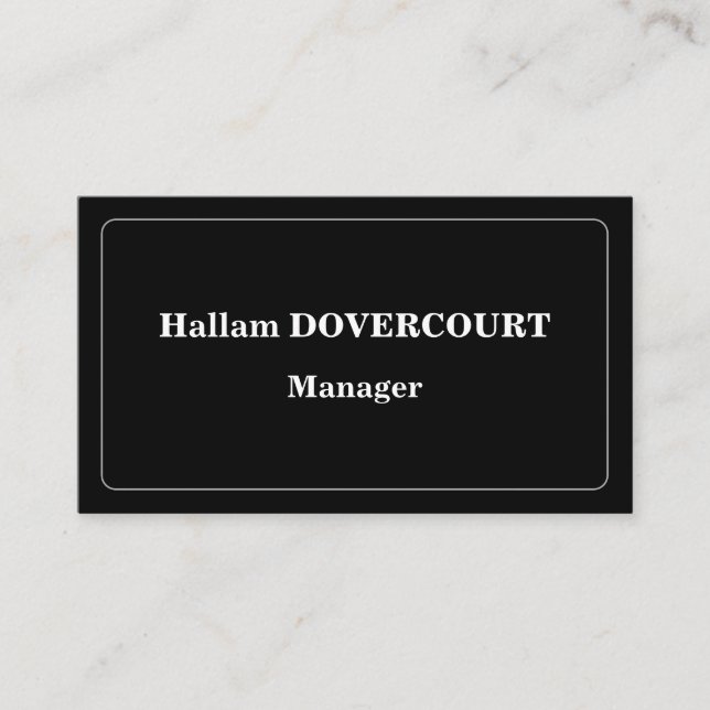 Carte de profil professionnelle d'antan (Devant)