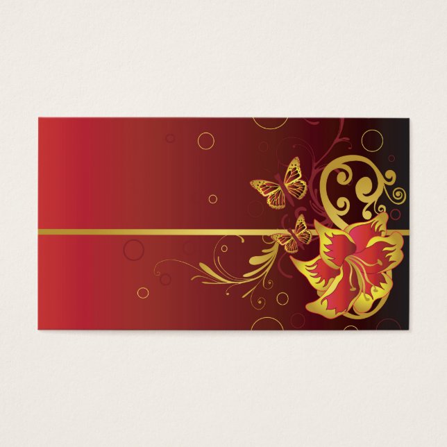 Carte de profil rouge (Devant)