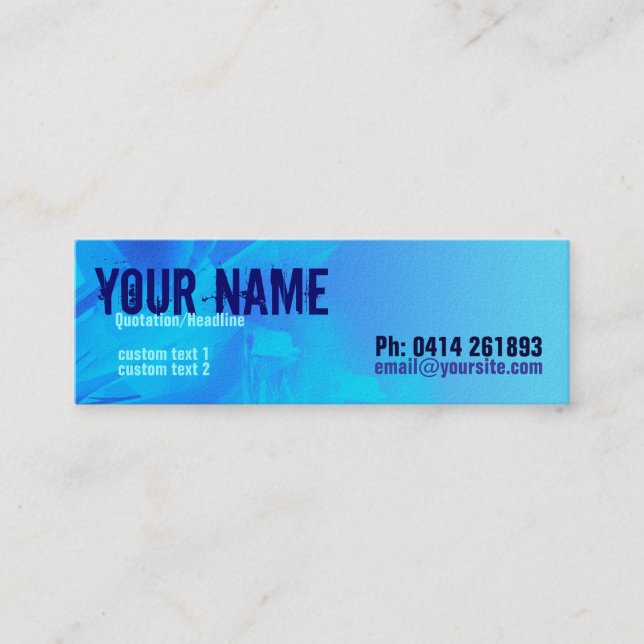 Carte de profil Scifi_Blue Skinny (Devant)