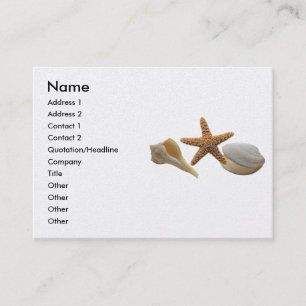 Carte de profil Sea Shells