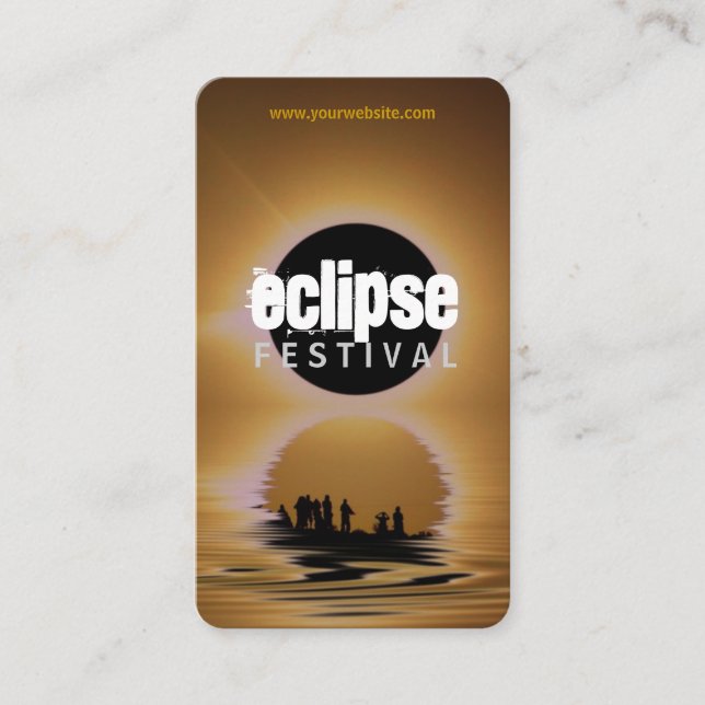 Carte de profil Silhouette Eclipse Festival (Devant)