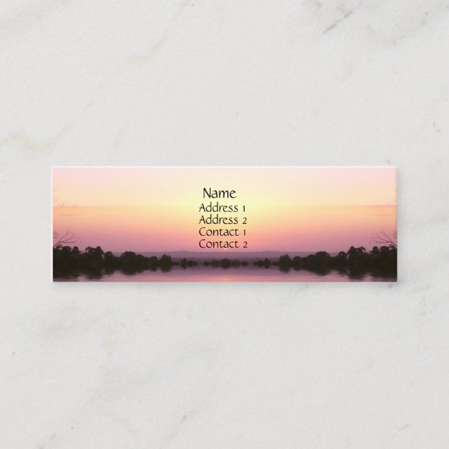 Carte de profil Sunset Pink (Devant)