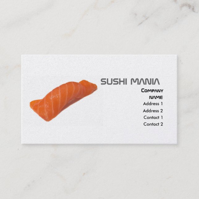 Carte de profil SUSHI MANIA (Devant)
